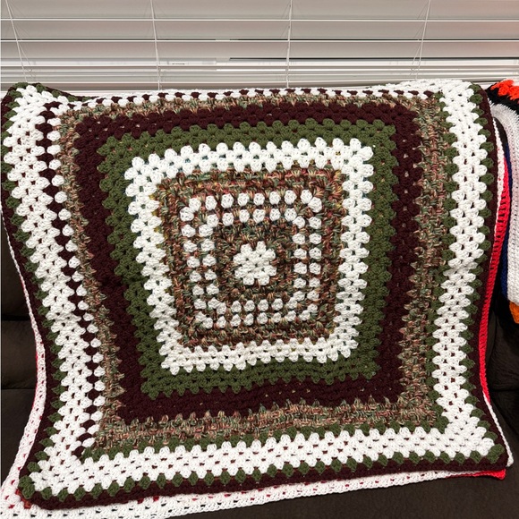 Other - Handcrafted Multicolor Holiday Throw Blanket